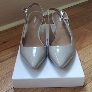 Calvin Klein beige slingback